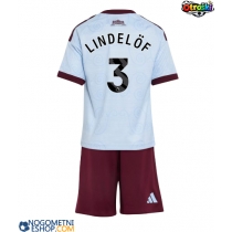 Otroški Nogometni dresi Aston Villa Victor Lindelof #3 Tretji 2026-27 Kratek Rokav (+ Kratke hlače)